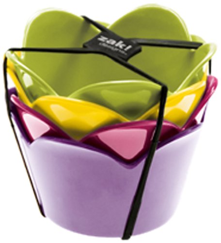 2017-9990 rose set de 4 coupelles 8 cm flora