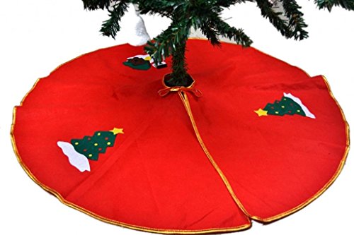 1pc jupe de sapin noël christmas décor rouge na...