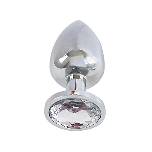 iiniim IINIIM 1 PC Plug Anal En Acier Inoxydable Sex Toy Bijoux Blanc M code EAN 0707454104055 