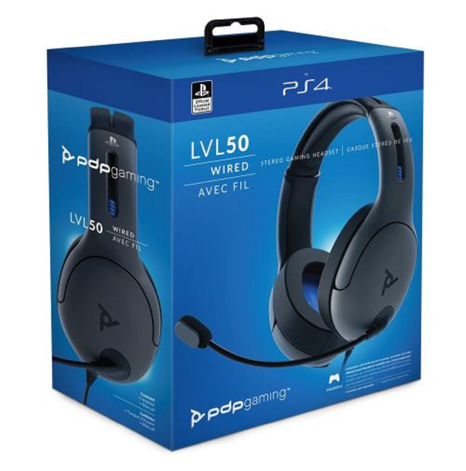 PDP Casque Gaming filaire PDP LVL50 Noir - PS4 