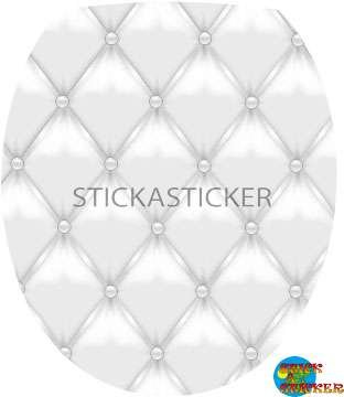 Sticker Autocollant Abattant WC Capitonnee 35x4...