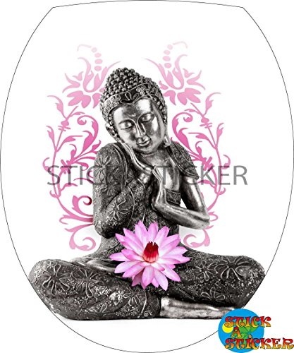 Sticker Autocollant Abattant WC Bouddha 35x42cm...