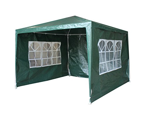 Tonnelle de jardin 3 m x 3 m Idéal pour fêtes/mariages Matière imperméable avec paroi latérale entière 0708191947820 D2B