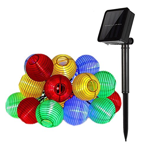 Guirlande solaire 30led guirlande lumineuses la...