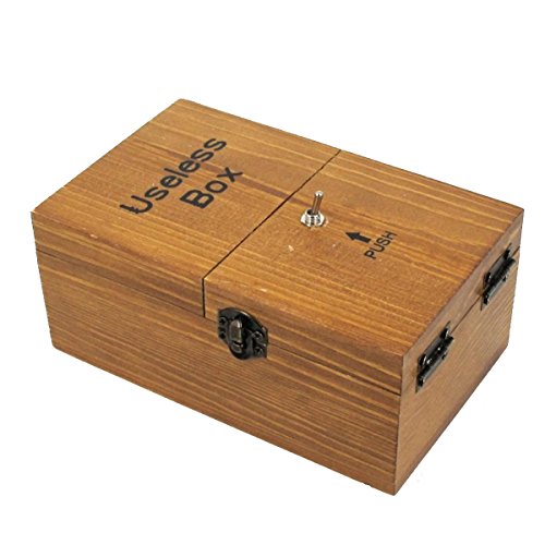 ARETOP Boîte inutile s'éteint tout seul entièrement assemblé surprise cadeau pour anniversaire fête bois 0708315735166 (0708315735166)