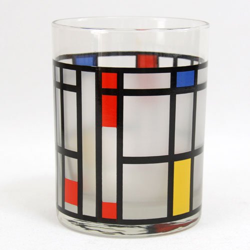 Arteum 12668 verre motif mondrian multicolore 9 x 12 cm code EAN 0708444126682 
