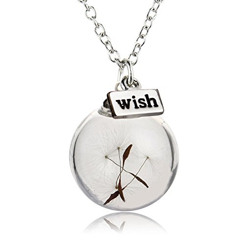 ILOVEDIY Collier Chaine Pendentif WISH Chanceux...