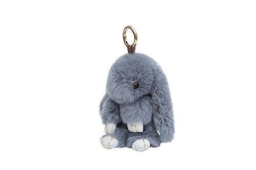 ILOVEDIY Mignon Rex Lapin Pompon Fourrure Pende...