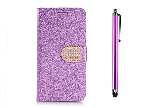 Bling strass portefeuille coque pour samsung ga...