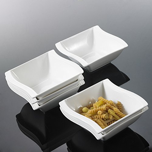 Flora série, set de 6 bol de porcelaine, bols à...