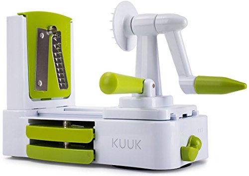 Kuuk Coupe-légumes spirale deuxième génération plastique blanc 24 x 12 x 19 cm 0709317658514 (0709317658514)