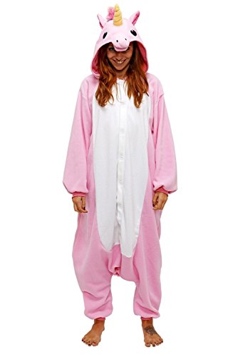 Chicone Deguisement Combinaison Pijama - Chicone Licorne Pyjama Adulte Enfant Unisexe Animaux Cosplay Costume Kigurumi Halloween Noel Party SoirÃ©e de DÃ©guisement, Licorne rose, S (Height 151-159cm) 0709466506155 (0709466506155)
