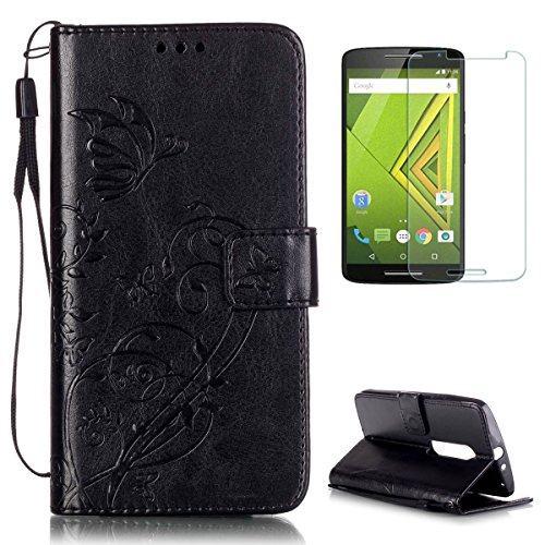 Coque Motorola Moto G4 Play Housse en Cuir [Ave...