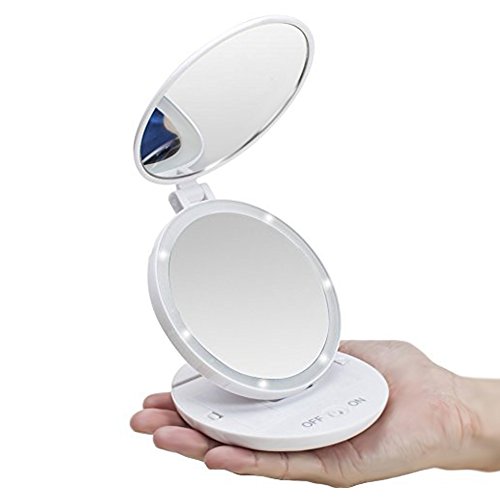 ZUOAO Miroir de Maquillage Pliant 5 Fois Grossi...