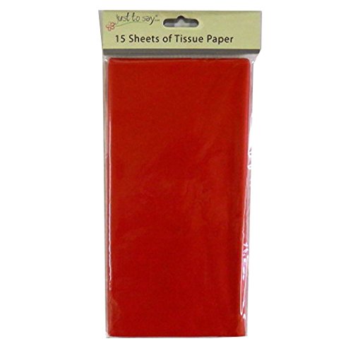 Just to Say Coloré Grand Papier de soie - Rouge - 15 feuilles - Taille 680mm x 500mm code EAN 0709619017583 