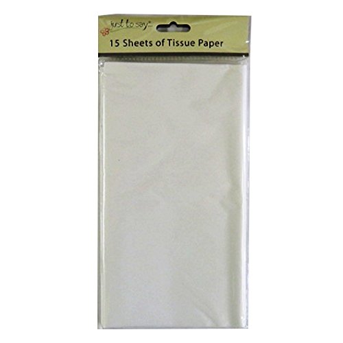 Just to Say Coloré Grand Papier de soie - Blanc - 15 feuilles - Taille 680mm x 500mm code EAN 0709619017620 