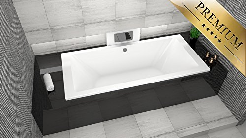 Premium Baignoire rectangulaire acrylique Borne...