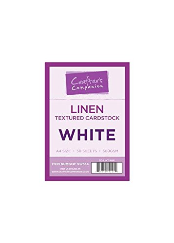 Crafter's Companion Crafter's companion Lin texturé Papier cartonné, blanc code EAN 0709650792210 