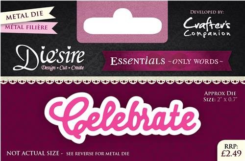 Crafter's Companion Crafter's companion "Celebrate diesire Essentials uniquement mots, Violet code EAN 0709650792821 