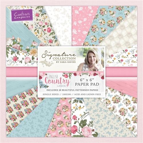 Anglais country garden papier pad, multicolore,...