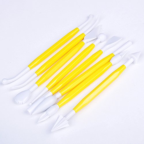 Anageo anageo (TM) 8/lotflower Sugarcraft Fondant Gâteau Décoration Gâteau Forme Gainant Couteau Jaune Moule Outils Y50 * * * * * * * * jj0245 # M5 0709872333055 (0709872333055)