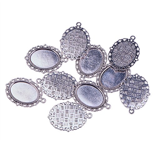 PandaHall - Lot De 10 Supports Pendentifs Ovale...