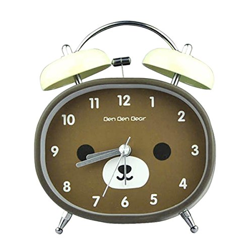 UQ Réveil matin Lumineux Silencieux Carré Doubl...