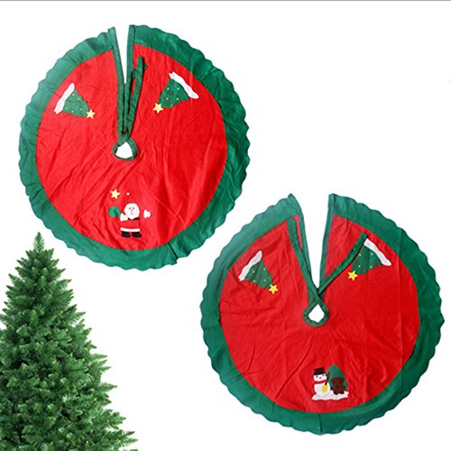 Jupe haute qualité non-tissé 35in arbre de noël...