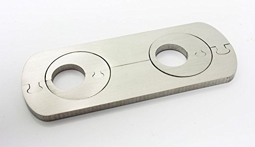 DUB SPENCER EXCLUSIFS ACIER INOX Radiateur Rosette VARIABLE - Double rose pour le chauffage - Rohrdurchmesser Ø 15 0710144444522 (0710144444522)