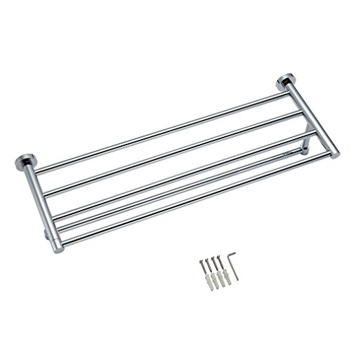 Porte serviette double mural pour salle de bain...