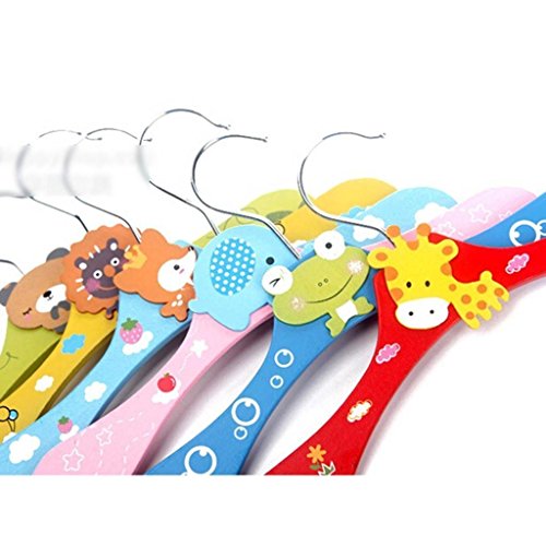 Greatstorys greatstorys Armoire Cartoon pour Bébé en Bois pour vêtements Pantalons crochet de support 5 x (aléatoire) 0710627715569 (0710627715569)