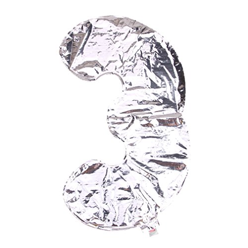 Ballon gonflable diy chiffre 0-9 argent décorat...
