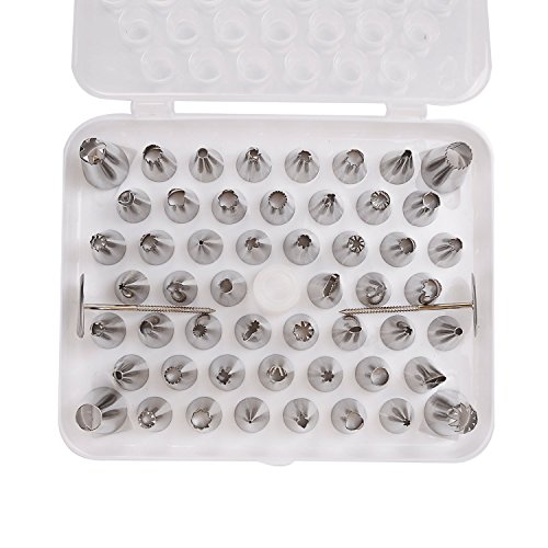 55pcs douilles pâtisserie en acier inox pour po...