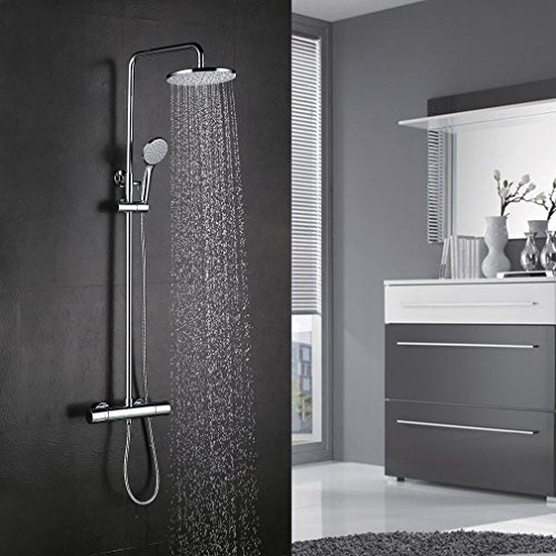 Élégante douche thermostatique chromée définit ...