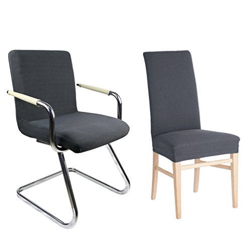 4 x Auralum® Gris Anthracite Housse pour Chaise...