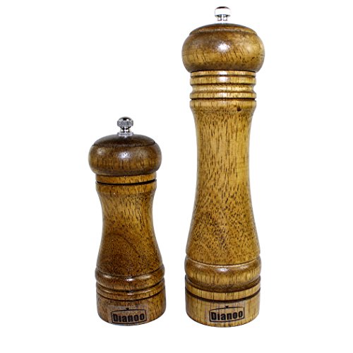 Cuisine manuel pepper mill bois sel grinder-set...