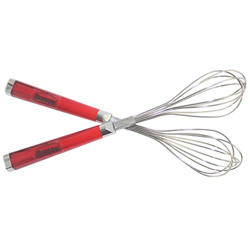 2pcs acier inoxydable fouet d'oeufs avec poignée de silicone, bonnes poignées fouet, 2pcs 0711508422644 Dianoo 2pcs acier inoxydable fouet d'oeufs avec poignée de silicone, bonnes poignées fouet, 2pcs 0711508422644 Dianoo