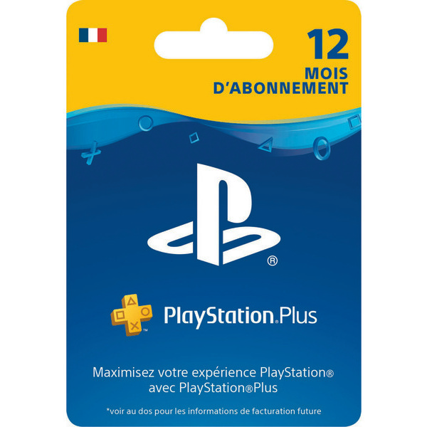  L'abonnement 12 mois pour Playstation Plus ou Xbox live code EAN 0711719807643 