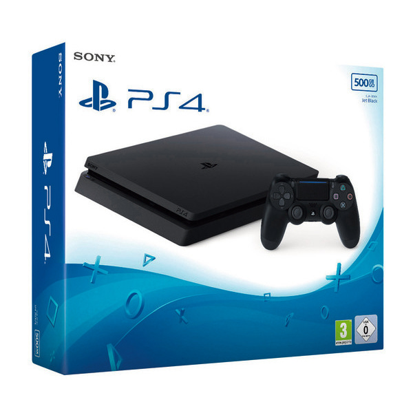 Console PS4 500 Go noire + Manette PS4 Dual Shock 4 noire 0711719919162 (0711719919162)