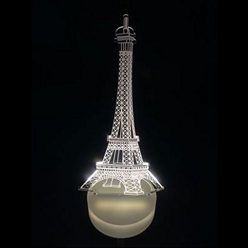 LED 3D Tour Eiffel Illuminé Illusion Lumière Mi...