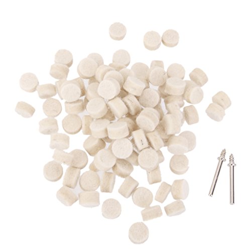 100pcs 15mm Feutre Polissage Lustrage Roue Rond...