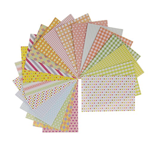 20 Feuilles Autocollant Modèle Mixte Scrapbooki...