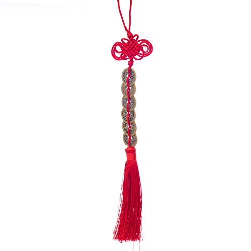 Noeud Chinois 6 Feng Shui Pièces De Monnaie Tas...