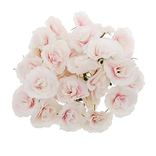 50pcs Fleur Rose Artificielle Capitule Décorati...