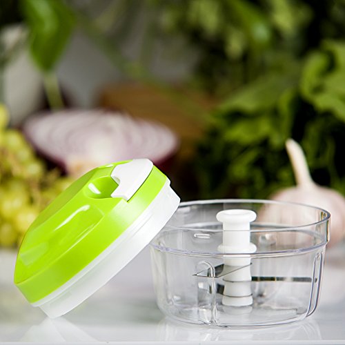 Hachoir manuel mixeur 300ml pour fruits et légumes/ machine à couper manuel - vert 0711765284566 Parenthèse