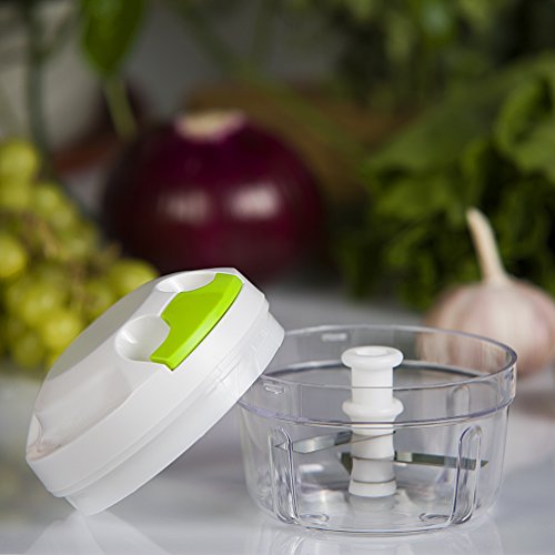 Hachoir manuel mixeur 300ml pour fruits et légumes/ machine à couper manuel - blanc 0711765284573 Parenthèse