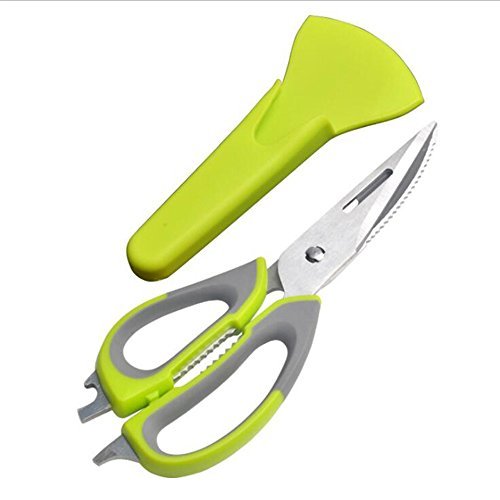 YIBANBAN Ciseaux de cuisine 7 en 1 Heavy Duty Multi-fonctionnel multifonction en acier inoxydable Ciseaux Ménagers Ouvre-Bouteille etc 0711765789740 (0711765789740)