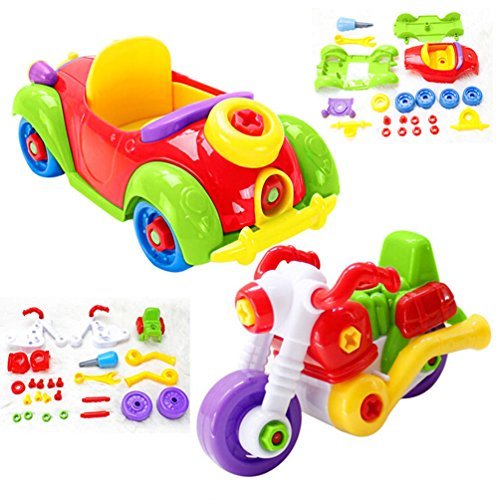 Jeu de construction ensemble de 2 amovible moto...