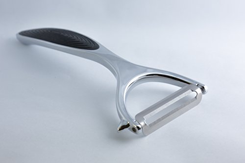 MIAMM Épluche légumes éplucheur économe avec poignée antidérapante, acier premium haute qualité inoxydable avec l'ergot idéal pour éplucher vos pommes de terre, carottes, navets et autres fruits de votre choix. MIAMM code EAN 0712038090112 