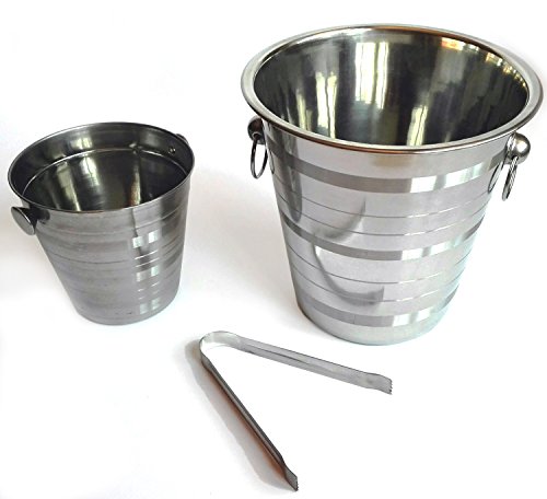 - seau à champagne + seau à glace + pince pour ...
